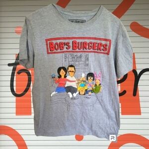 Ripple Junction Bob's Burgers Gray Red Tee Shirt Size Medium Womens